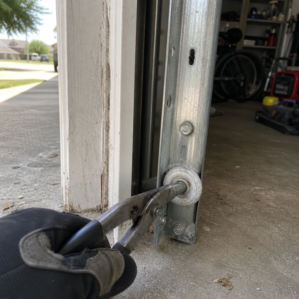 professional garage door roller repair and track maintenance